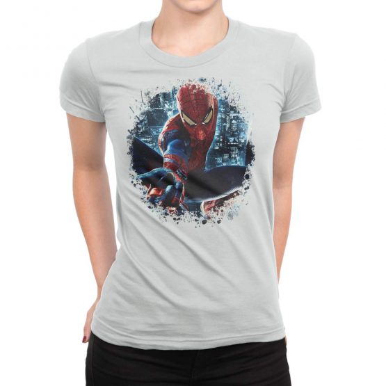 Spiderman T-Shirt "City". Womens Shirts.
