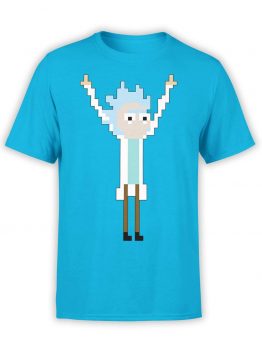 Rick and Morty T-Shirt "Pixel Rick". Mens Shirts.