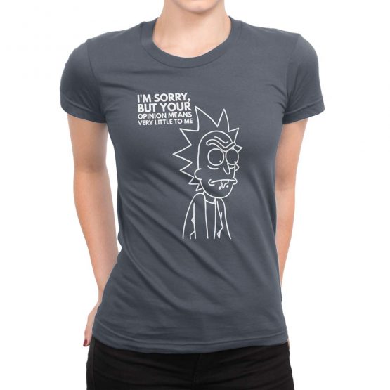 Rick and Morty T-Shirt "Sorry". Womens Shirts.