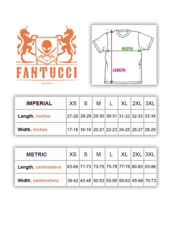 Fantucci Size Chart