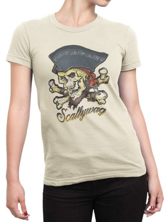 0649 Pirate Shirt Scallywag Front Woman