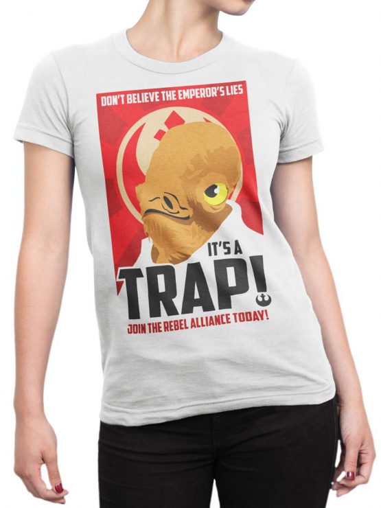 0665 Star Wars T Shirt Trap Front Woman