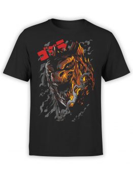 0865 Monster Shirt Godzilla Front