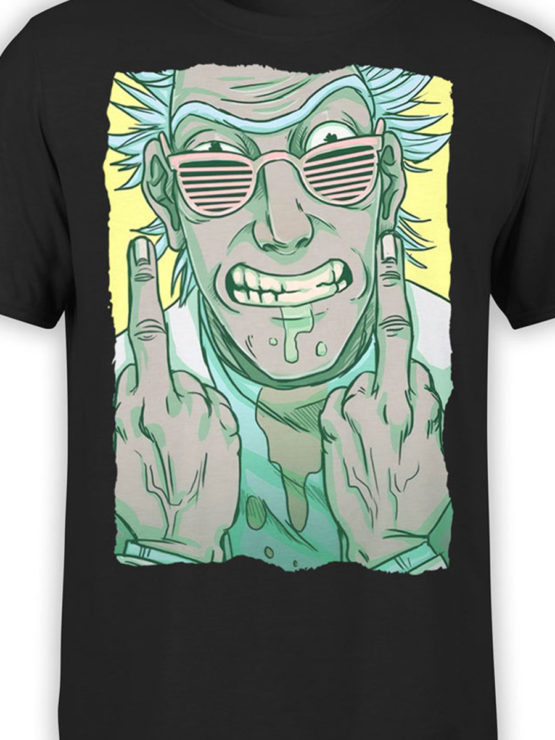 1002 Rick and Morty T Shirt FckYou Front Color