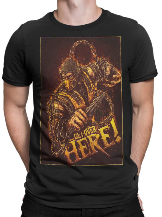 1005 Mortal Kombat T Shirt Scorpion Front Man
