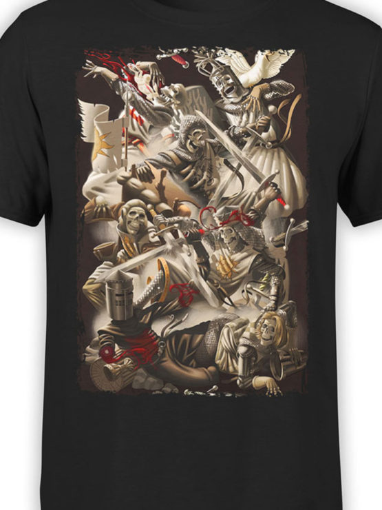 1009 Monty Python T Shirt Skeletons Front Color