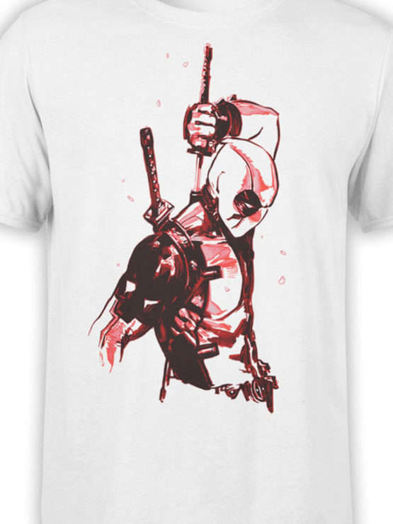 1017 Deadpool T Shirt Drawing Front Color