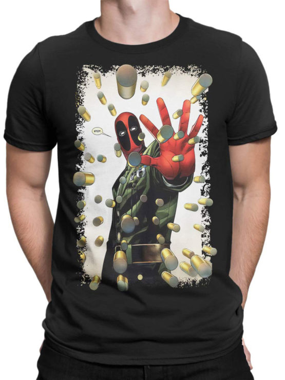1027 Deadpool T Shirt Stop Front Man