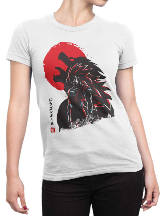 1030 Dragon Ball T Shirt Shadow Front Woman