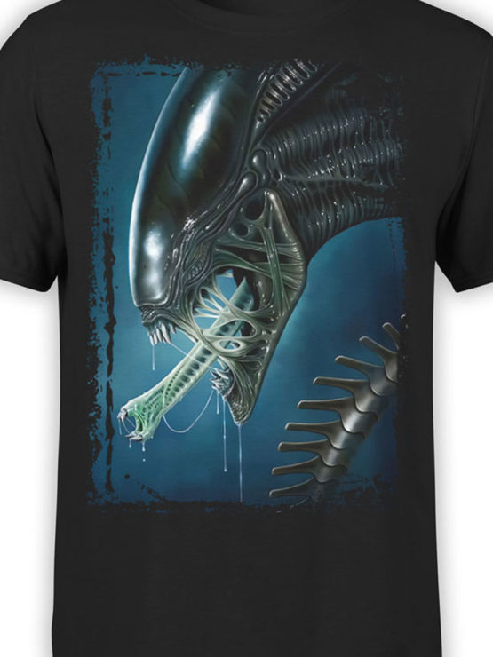 1031 Aliens T Shirt Face Front Color