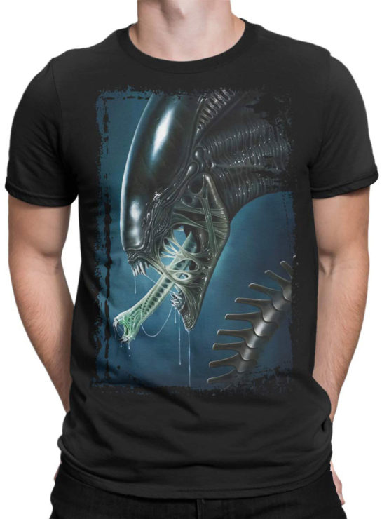 1031 Aliens T Shirt Face Front Man