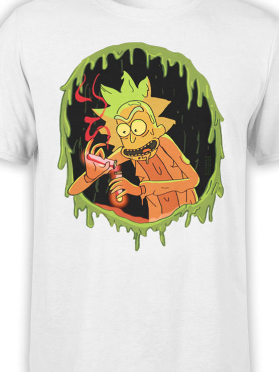1032 Rick and Morty T Shirt Chemistry Front Color