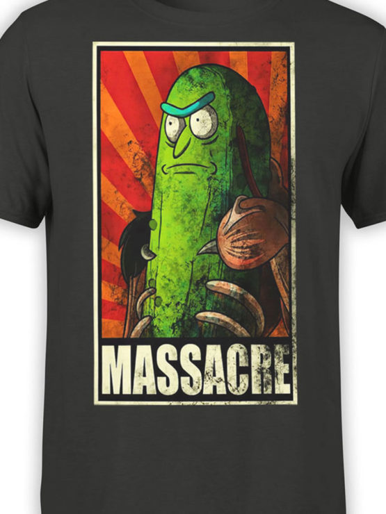 1042 Rick and Morty T Shirt Pickle Rick Front Color