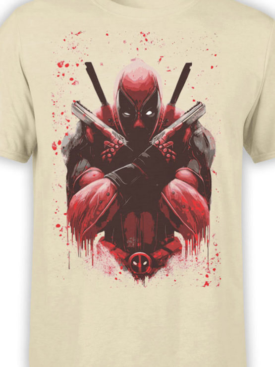 1057 Deadpool T Shirt X Front Color