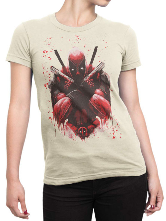 1057 Deadpool T Shirt X Front Woman