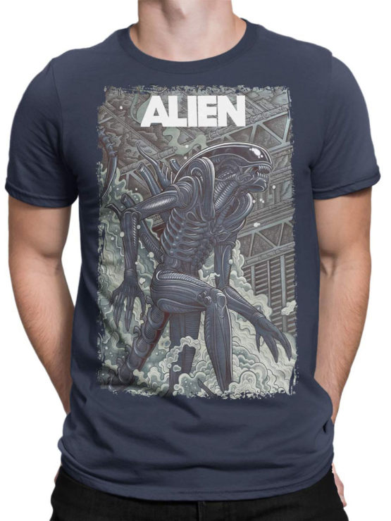 1061 Aliens T Shirt Retro Front Man