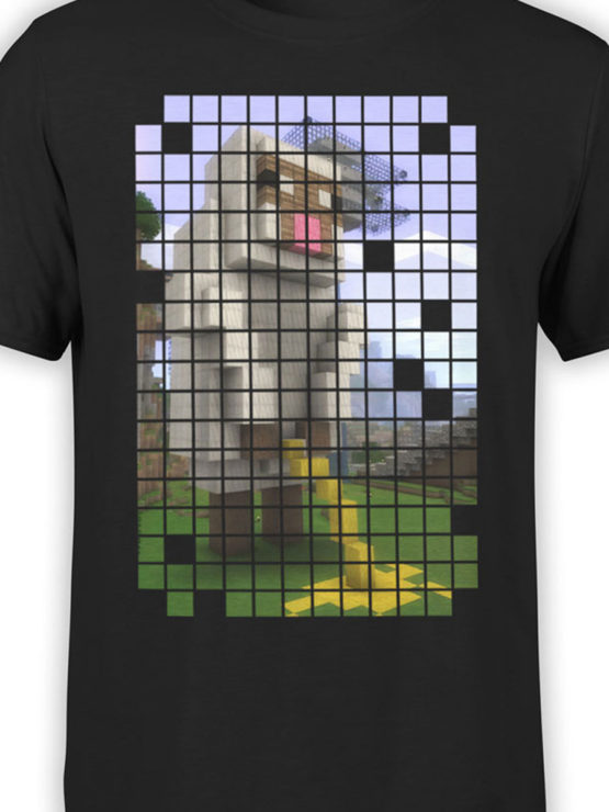1068 Minecraft T Shirt Piss Front Color
