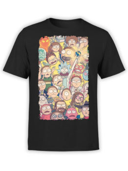 1072 Rick and Morty T Shirt Ball Front