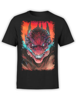 1074 Godzilla T Shirt Rage Front