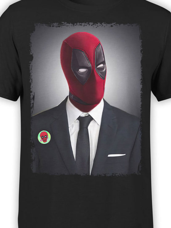 1077 Deadpool T Shirt Portrait Front Color
