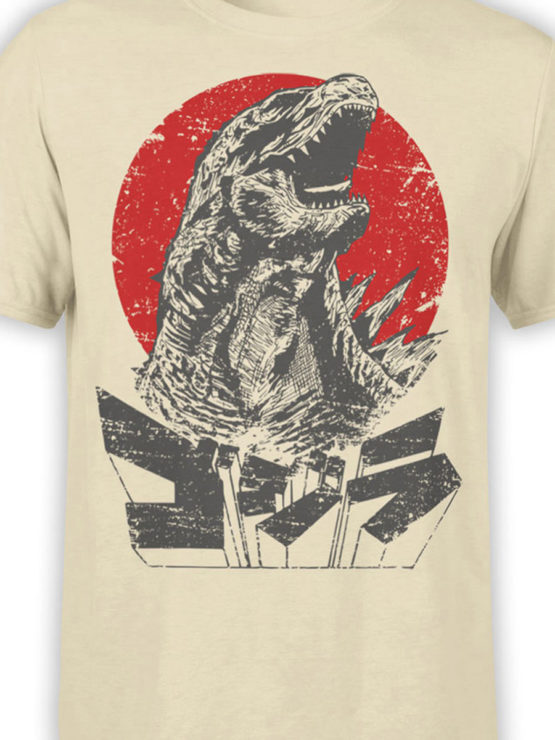 1084 Godzilla T Shirt Monster Front Color