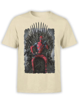 1087 Deadpool T Shirt Throne Front