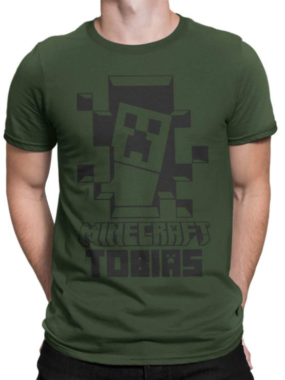 1088 Minecraft T Shirt Tobias Front Man