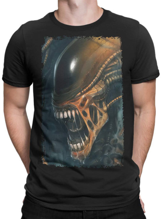1091 Aliens T Shirt Horror Front Man