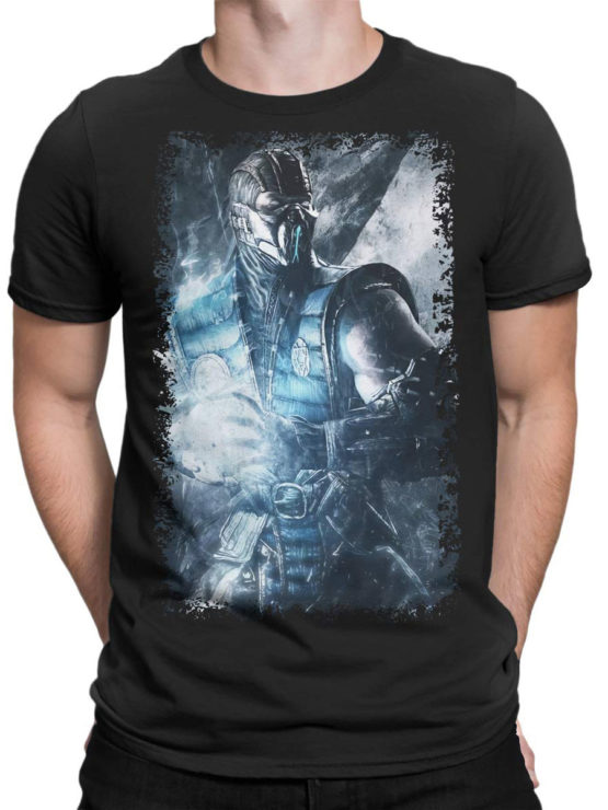 1095 Mortal Kombat T Shirt Sub Zero Front Man
