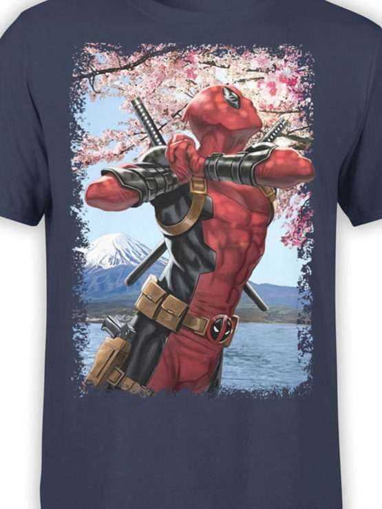 1097 Deadpool T Shirt Haiku Front Color
