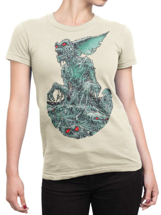 1104 Gremlins T Shirt Monster Front Woman