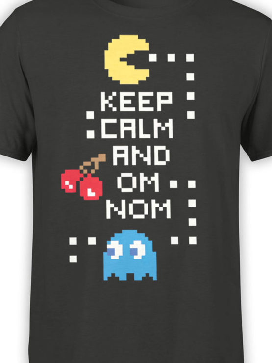 1119 Pac Man T Shirt Keep Calm Front Color
