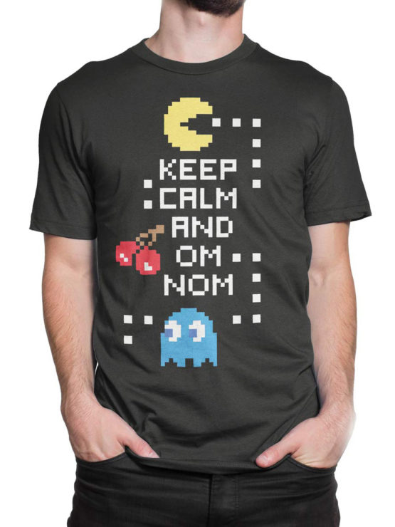 1119 Pac Man T Shirt Keep Calm Front Man 2