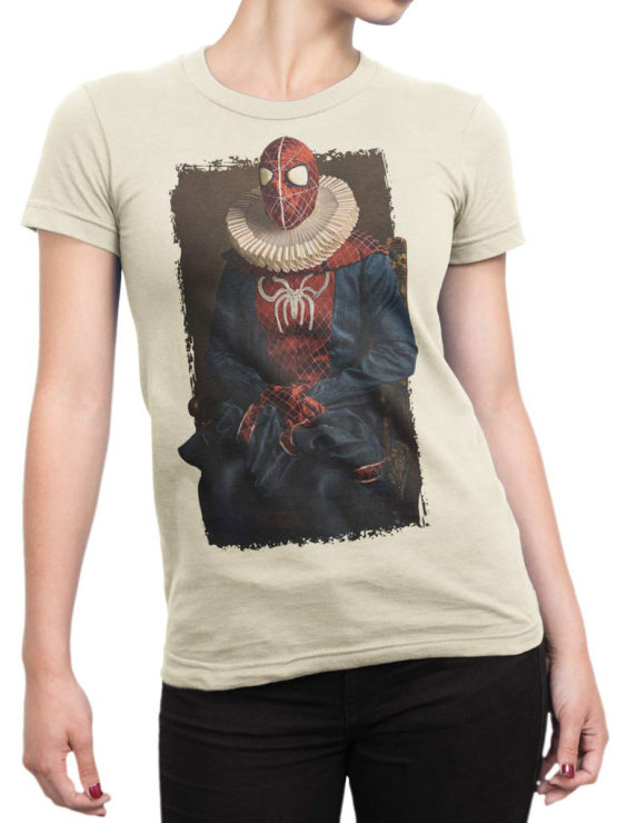 1136 Spider Man T Shirt Portrait Front Woman