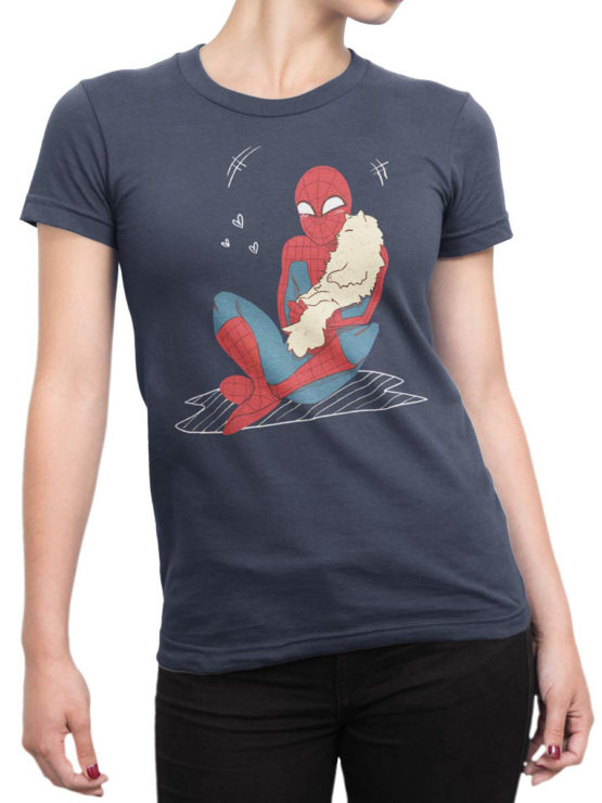 1137 Spider Man T Shirt Cute Front Woman