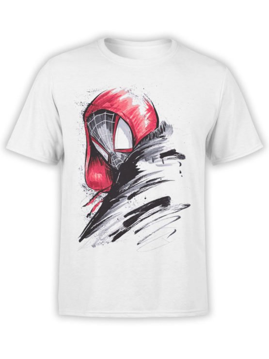 1140 Spider Man T Shirt Draw Front