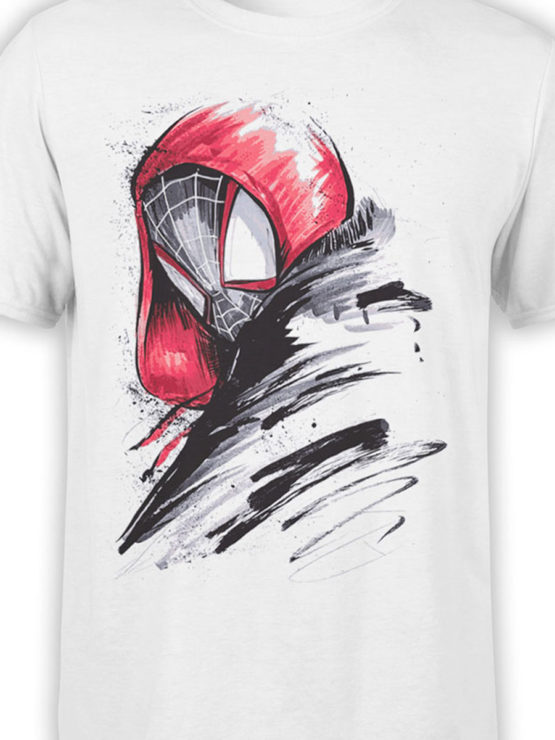 1140 Spider Man T Shirt Draw Front Color