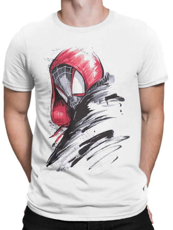 1140 Spider Man T Shirt Draw Front Man