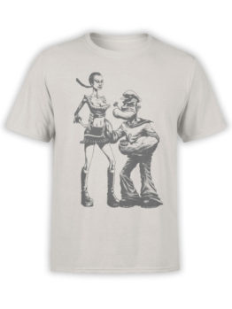 1141 Popeye T Shirt Couple Front