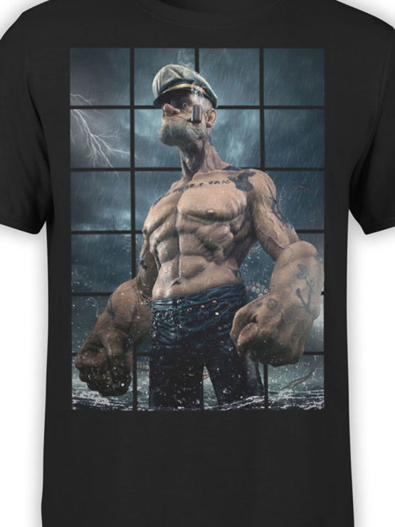 1147 Popeye T Shirt Power Front Color