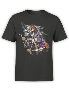 1158 Pirates of the Caribbean T Shirt Skeleton Front