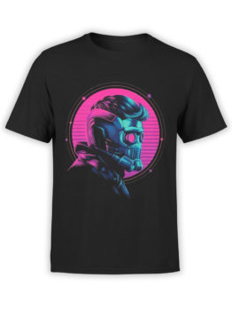1177 Guardians of the Galaxy T Shirt Star Lord Helmet Front