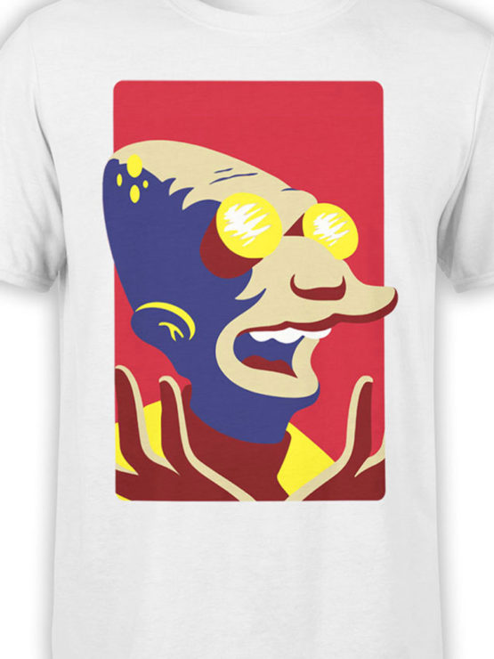 1183 Futurama T Shirt Professor Farnsworth Front Color