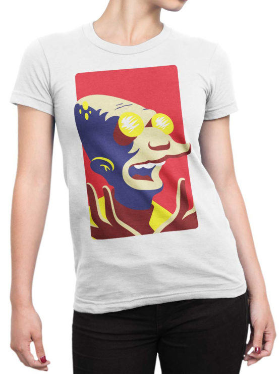 1183 Futurama T Shirt Professor Farnsworth Front Woman