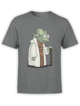 1186 Futurama T Shirt Farnsworth Yoda Front