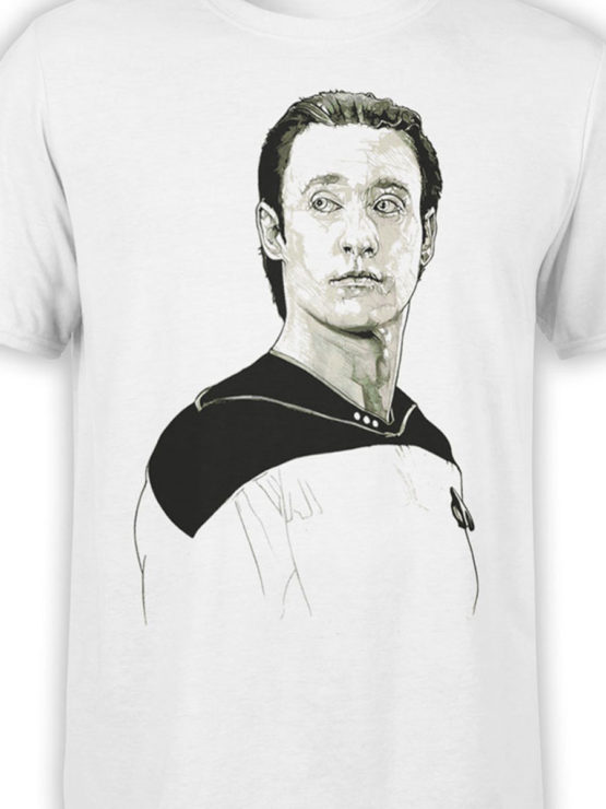 1193 Star Trek T Shirt Data Front Color