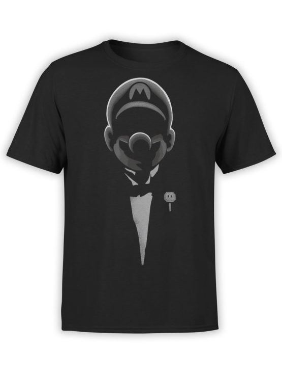 1201 Super Mario T Shirt Godfather Mario Front