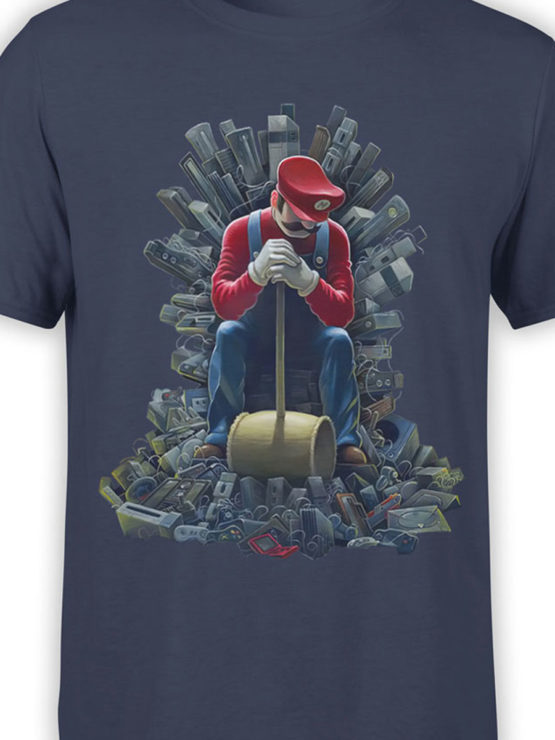 1205 Super Mario T Shirt Game of Mario Front Color