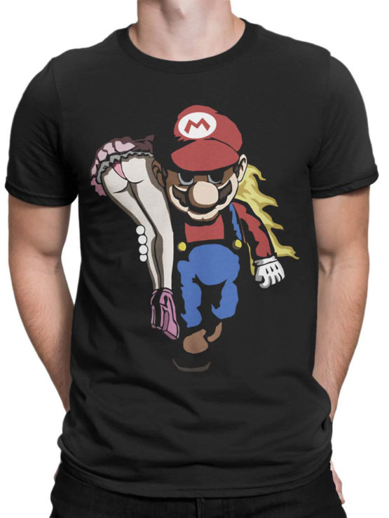 1207 Super Mario T Shirt Rape Front Man