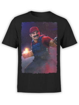 1209 Super Mario T Shirt Rage Front